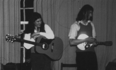 Steve with Dave Styles at Chudleigh Town Hall 1971